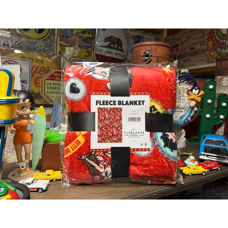 ベティーちゃん ベティブープ（レッド） 膝掛け フリースブランケット