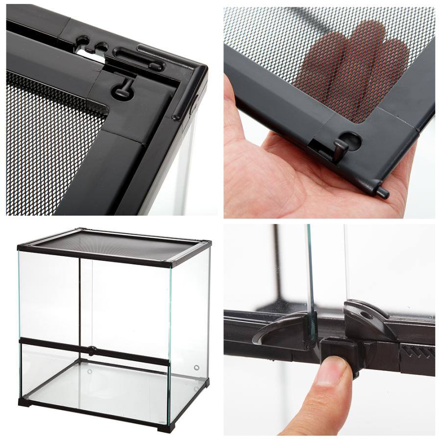 Leaf Corp 爬虫類ケージ テラスペース 60×45×60cm 穴2つあり