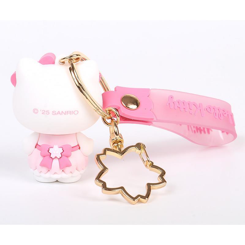 ハローキティ 立体キーホルダー 桜 さくらデザインシリーズ
