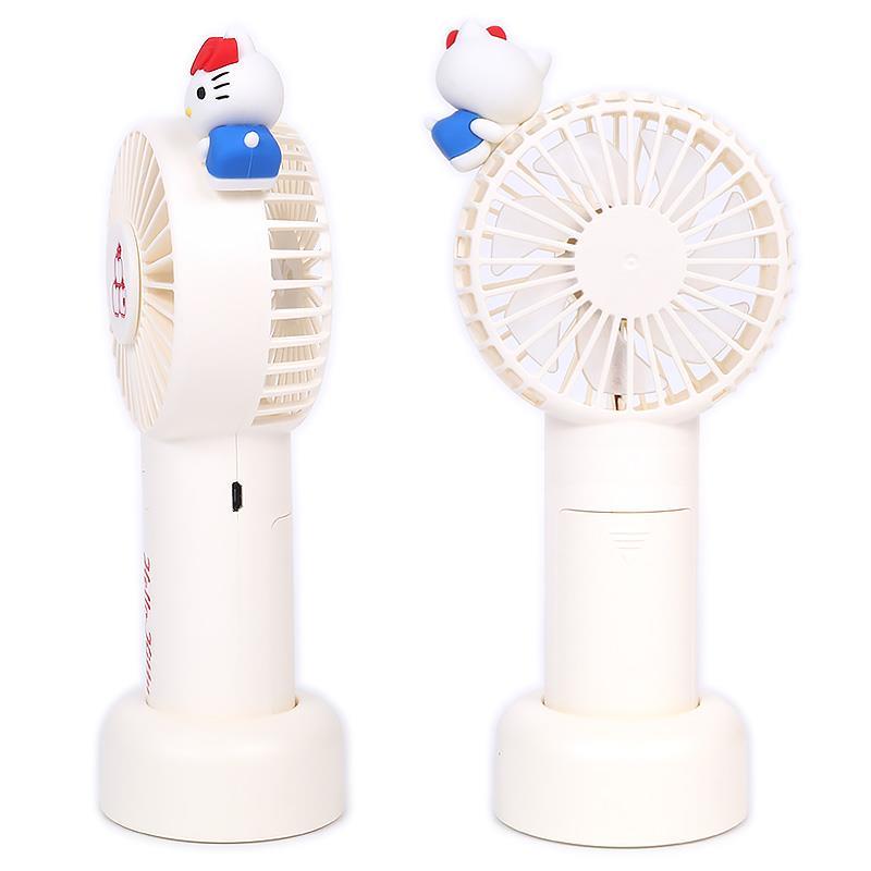 ハローキティ 2WAYファン ハンディファン 手持ち扇風機 卓上置き 携帯