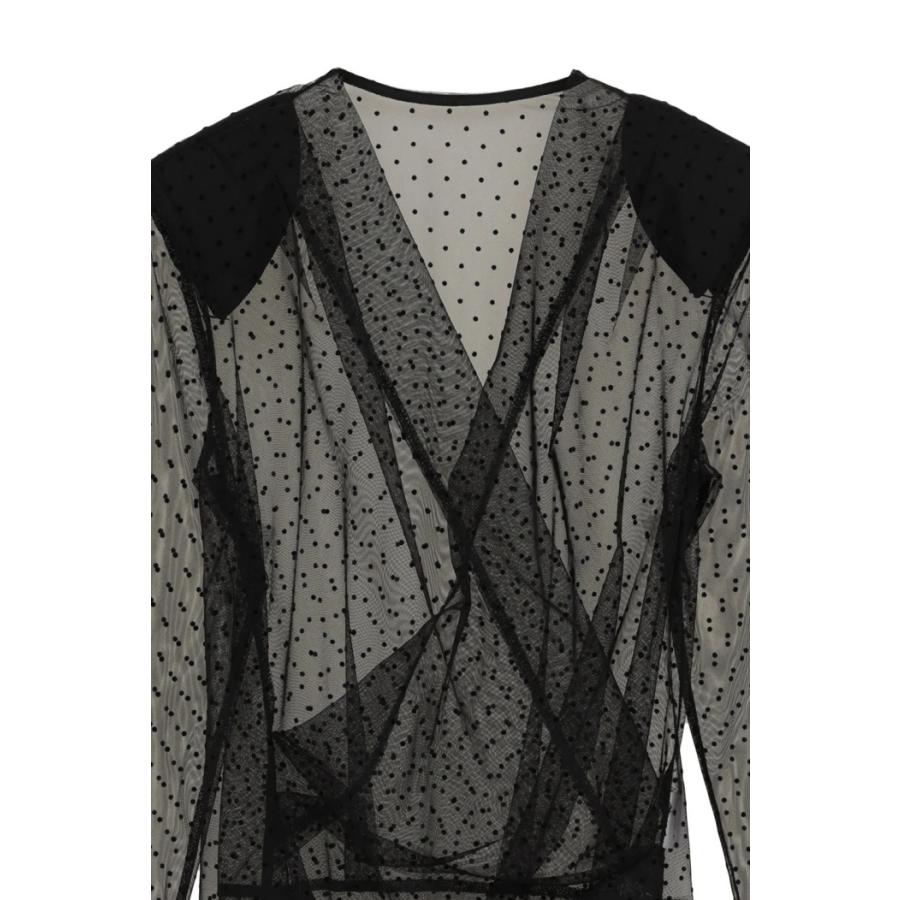 CLANE（クラネ） 正規商品 シアー ドレープ ボディ スーツ SHEER DRAPE