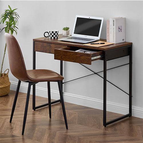 ぼん家具 デスク 引き出し コンパクトデスク 書斎机 作業台 勉強机