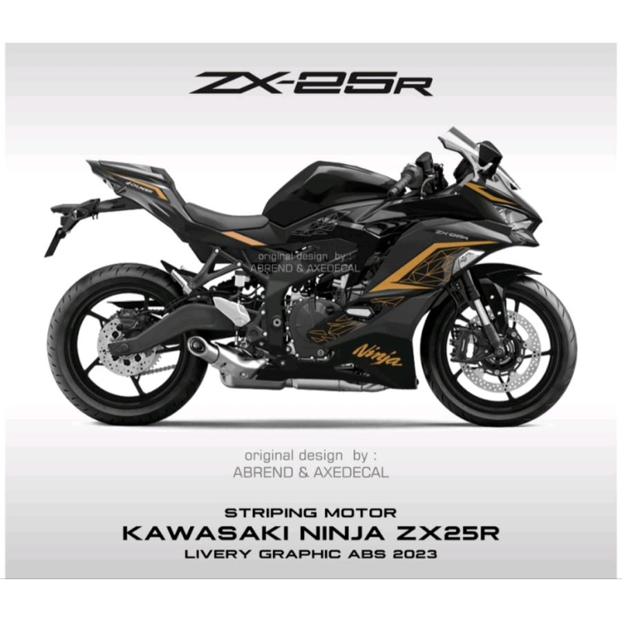 KAWASAKI ZX25R 2023モデル デカール ストライピング ステッカー