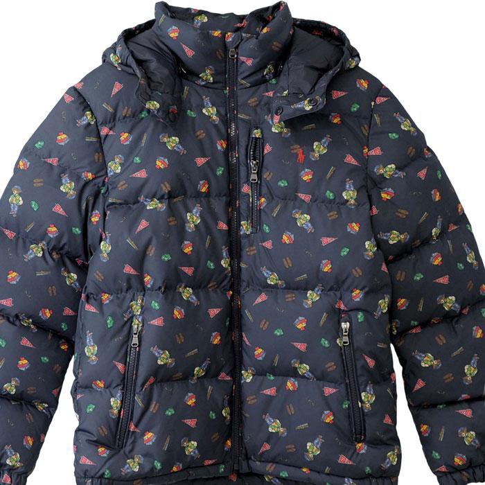 Polo Ralph Lauren ストライプダウン L/G 160㎝ ポロベア Polo Ralph