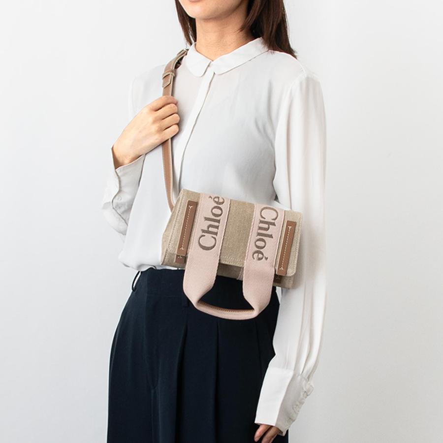 Chloe（クロエ） バッグ レディース ショルダーバッグ WOODY CANVAS