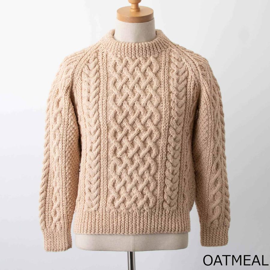 INVERALLAN（インバーアラン） クルーネック長袖ニット ARAN COUNTRY