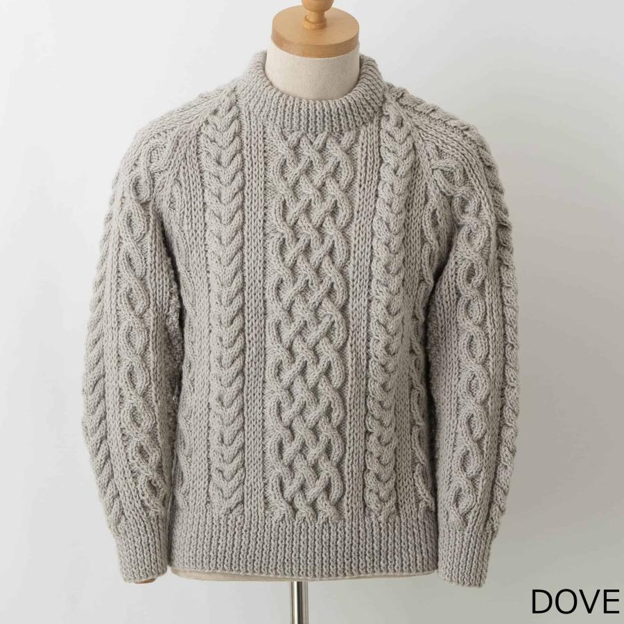 INVERALLAN（インバーアラン） クルーネック長袖ニット ARAN COUNTRY