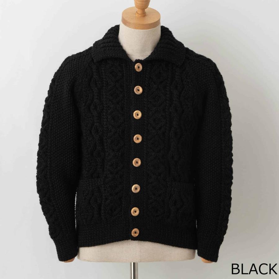 INVERALLAN（インバーアラン） 長袖ニットカーディガン ARAN LUMBER