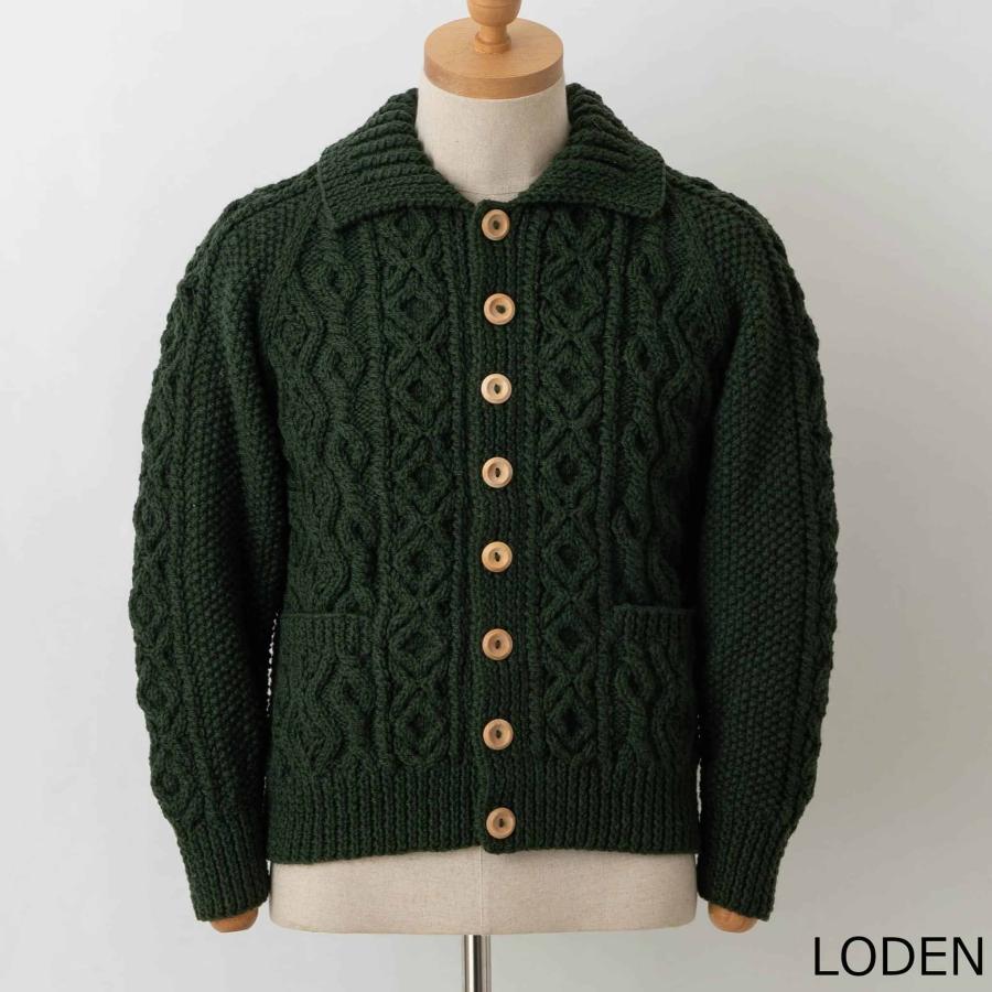 INVERALLAN（インバーアラン） 長袖ニットカーディガン ARAN LUMBER