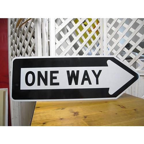 ONE WAY アメリカ ストリート 看板 トラフィックサイン プレート 道路