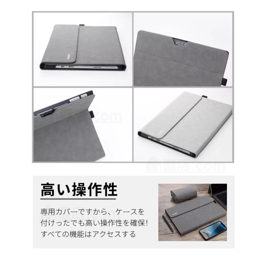 Surface Pro Microsoft 12 11 10レザーケース 9 8 ケース 7 6 5 4 Go 3