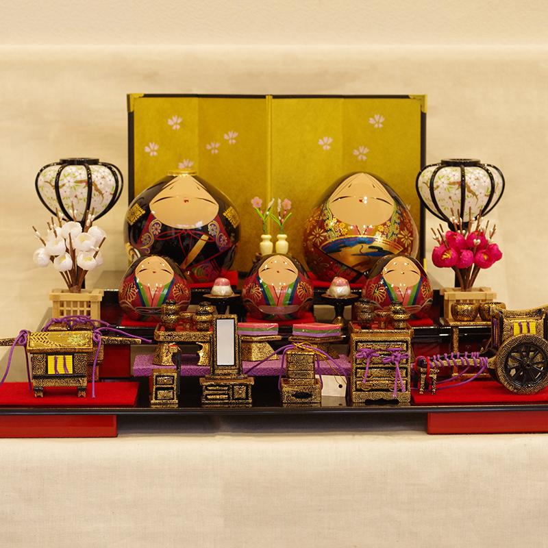 雛人形 大内ひな 2023 大内人形 大内塗工房ふるや 一点物 おひなさま