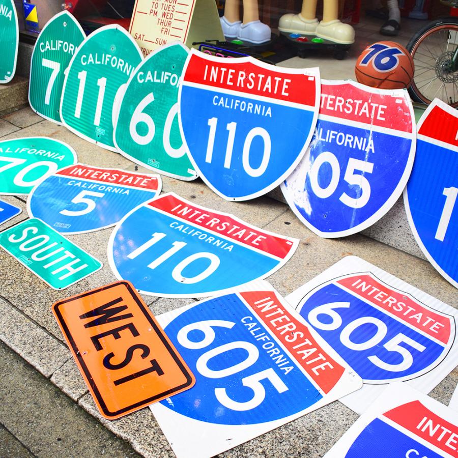 INTERSTATE CALIFORMIA ヴィンテージ看板】ロードサイン