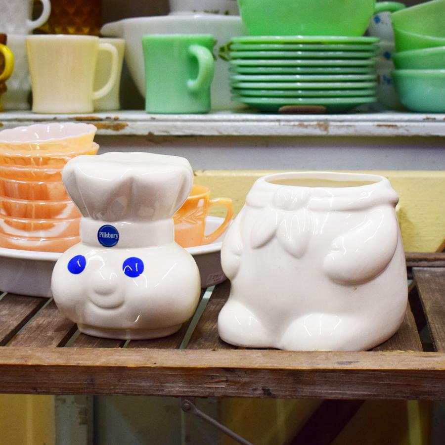 Pillsbury ピルズベリー ドゥボーイ クッキージャー 陶器製 / キッチン