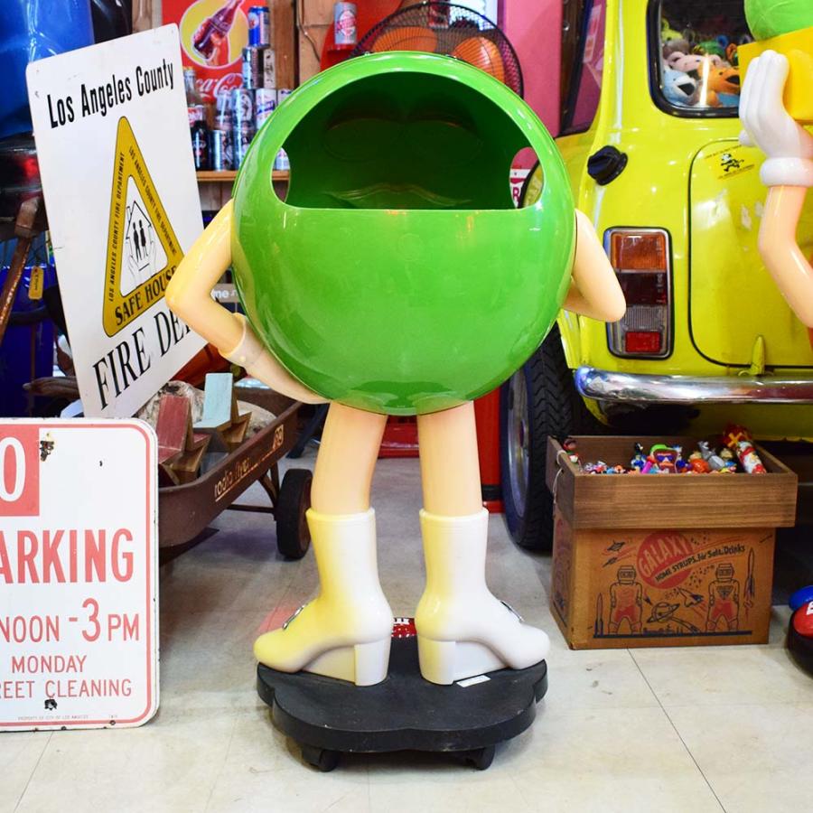 m&m's エムアンドエムズ ディスプレイ [グリーン] / キャスター付き