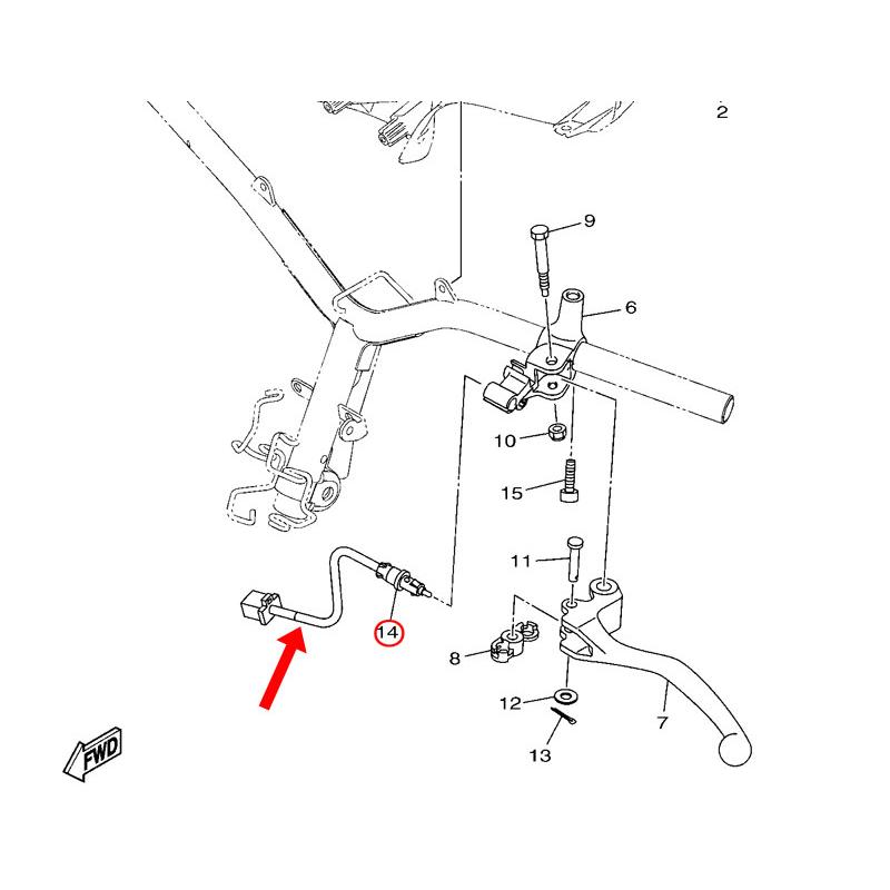 YAMAHA 純正 RAY-ZR125Fi/HYBRID/ファッシーノ125Fi/HYBRID 左ブレーキ