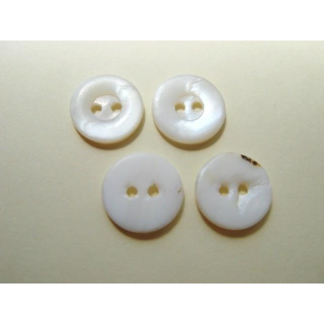 シェルボタン 6個セット フランス アンティーク 貝釦 マザーオブパール