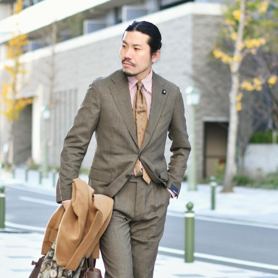 LARDINI easywear ラルディーニ ブラウン スーツ セットアップ LARDINI