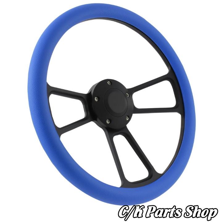 ビレットステアリングホイール 14インチ Φ35cm マッスル ハーフラップ