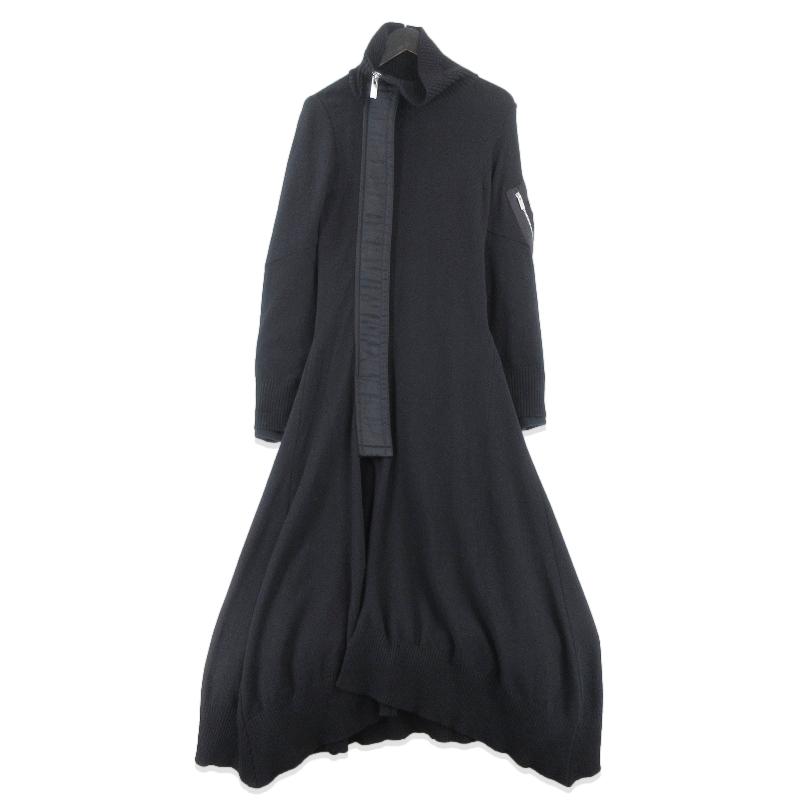 sacai（サカイ） MA-1ドッキングニット ワンピース 19-04720