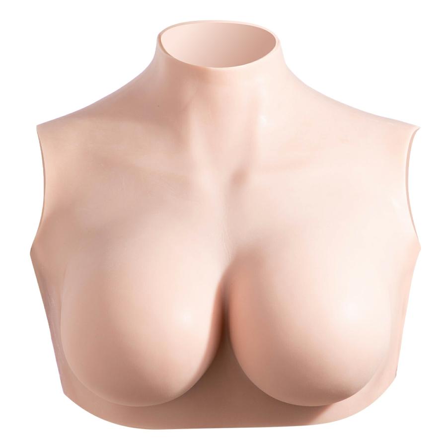 ファスナー付 トップなし 軽量もちもちシリコンバスト E-Fカップ