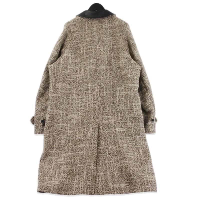 未使用 MARKAWARE マーカウェア アルパカ ループ ツイードコート