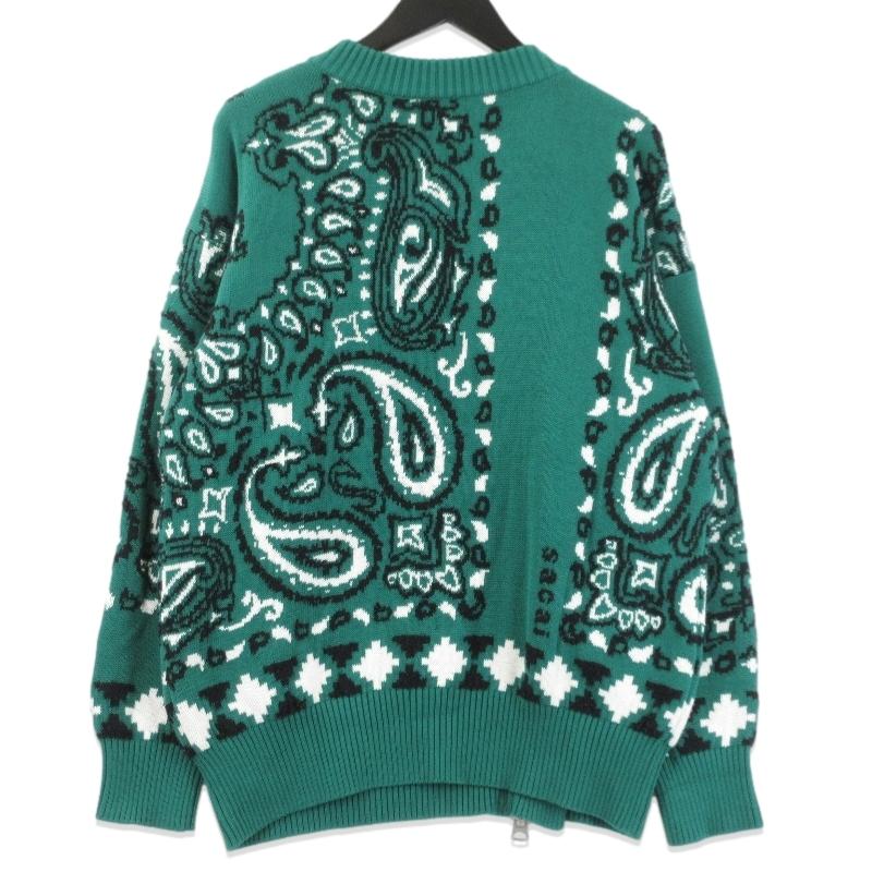 sacai（サカイ） Bandana Knit 22-02694M バンダナ ジップデザイン