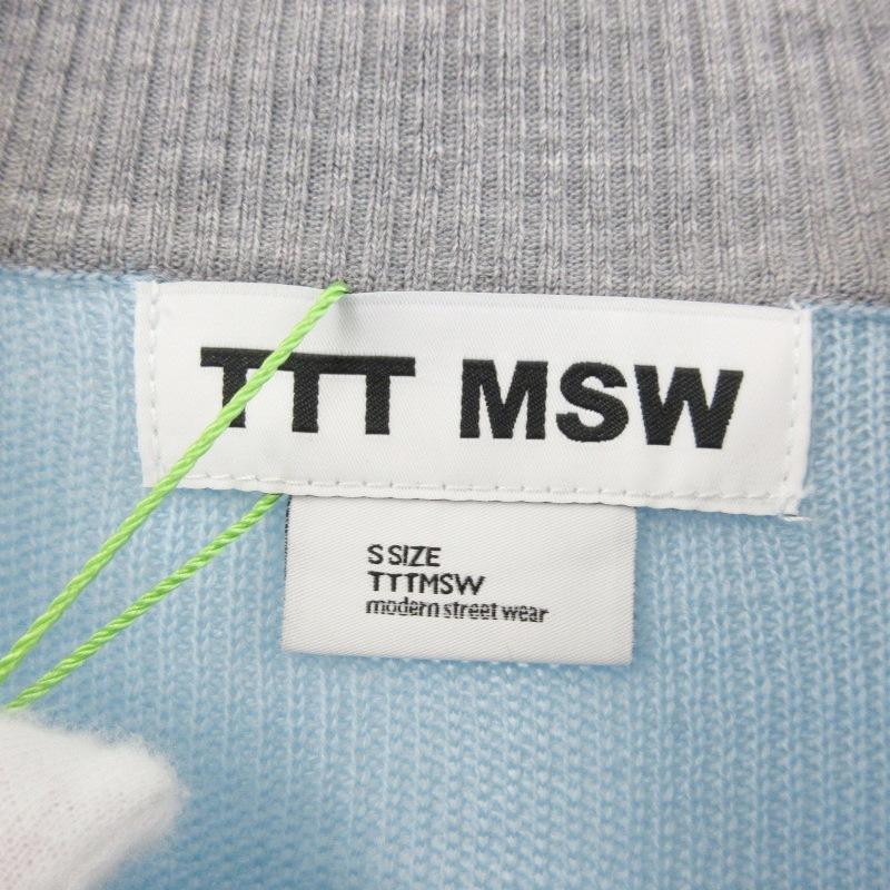 未使用 TTT MSW ティー Layered pull over knit TTT-25AW-KT02