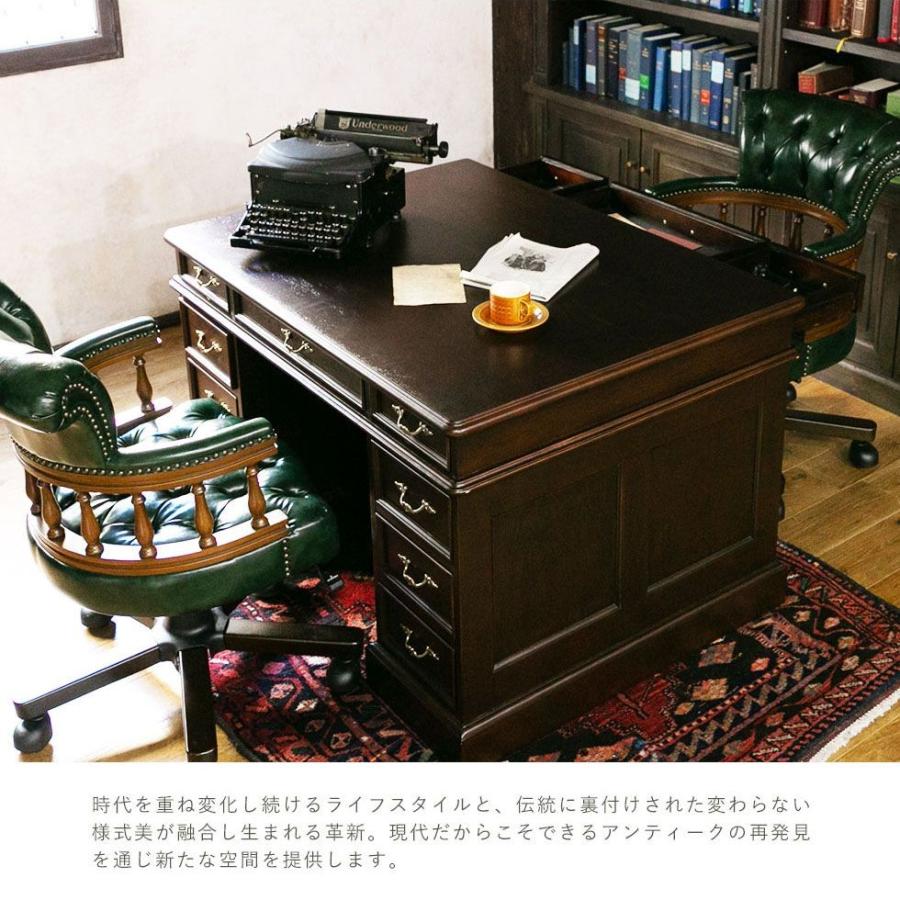 アンティーク家具 書斎 デスク 机 ヨーロピアン 英国 イギリス