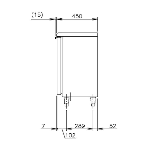 ホシザキ（HOSHIZAKI） FT-63PTE1 テーブル形冷凍庫 コールドテーブル