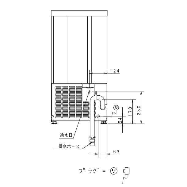 製氷機 パナソニック SIM-AS2500（旧：SIM-S2500B） アンダー