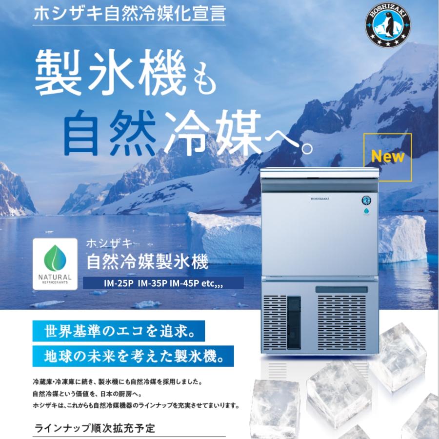 ホシザキ（HOSHIZAKI） 自然冷媒製氷機 業務用 IM-35P-LM ビッグアイス