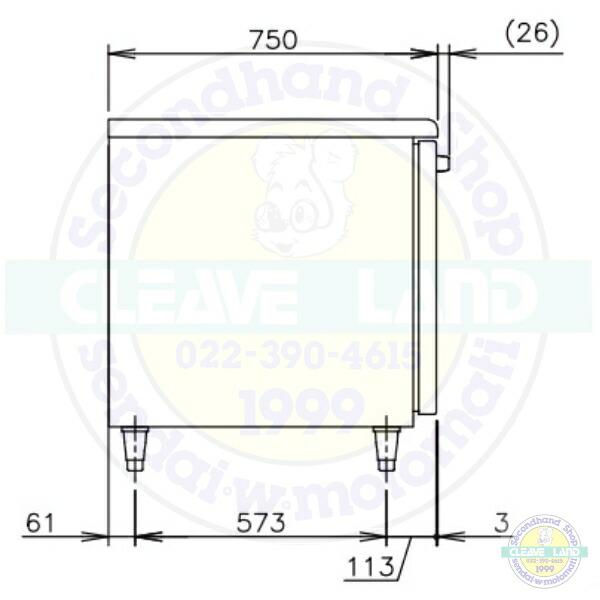 ホシザキ（HOSHIZAKI） RT-150SDJ-R 右ユニット 自然冷媒テーブル形