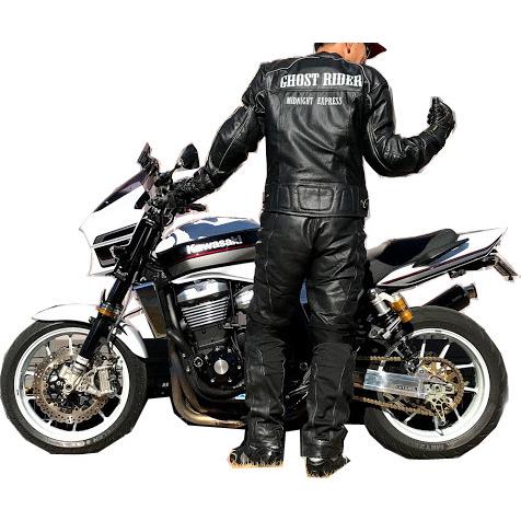 GHOST RIDER カウハイドレザージャケット 牛革 本革 バイク 革ジャン