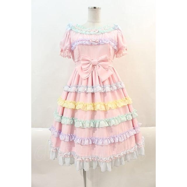 Angelic Pretty / シャボン玉ワンピース ピンク I-24-09-22-081-AP-OP