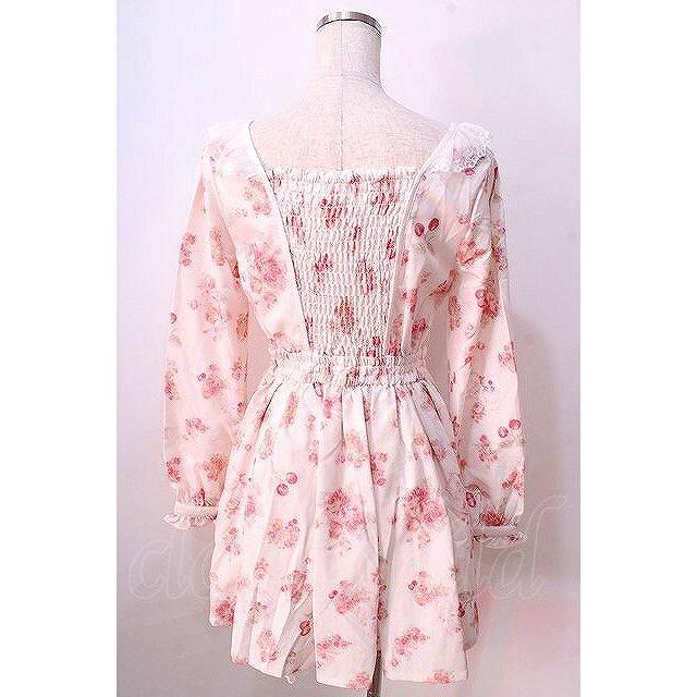 LIZ LISA / キャットチェリーワンピース 0 ホワイト Y-25-08-26-044-LO