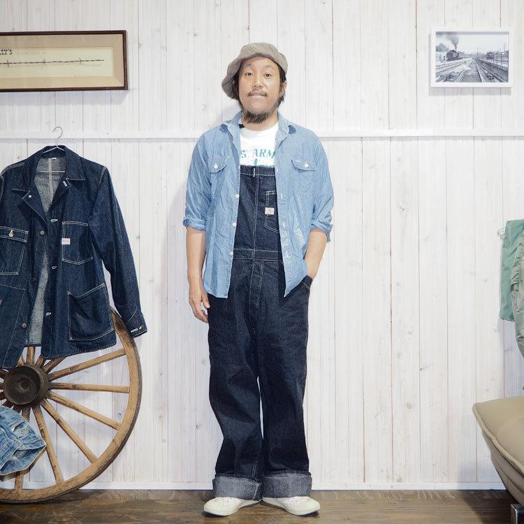 SUGAR CANE シュガーケーン SUGARCANE デニム オーバーオール・SC42242