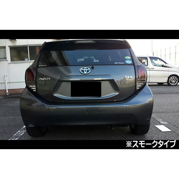 NHP10 AQUA アクア 3Dホール フルLEDテールランプ スモーク前期 中期