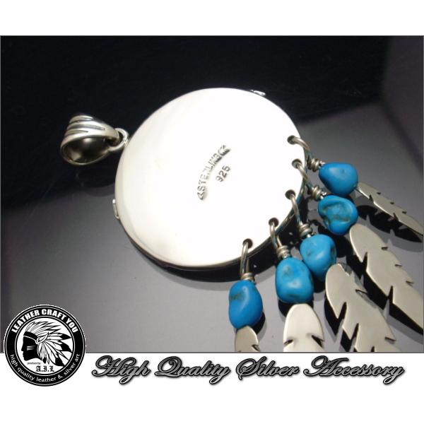 インディアンジュエリー ペンダントトップ シルバー925×ターコイズ