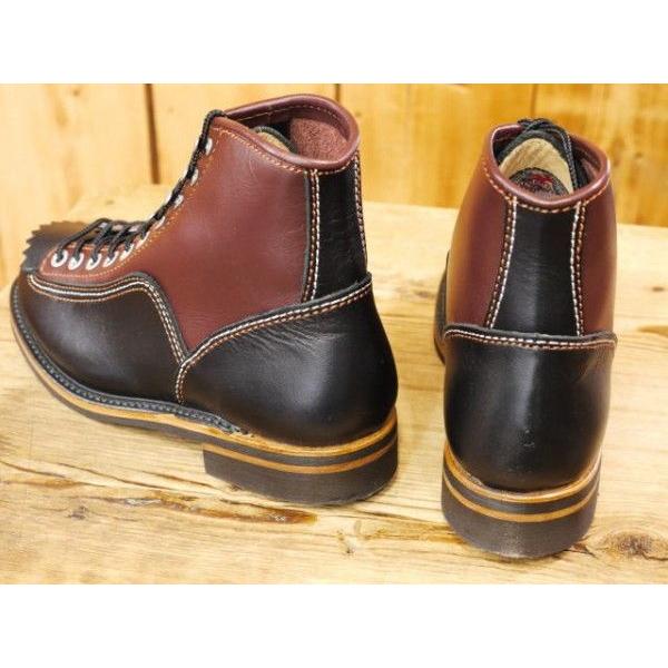LONE WOLF BOOTS ロンウルフ カーペンターブーツ ブラック×ブラウン