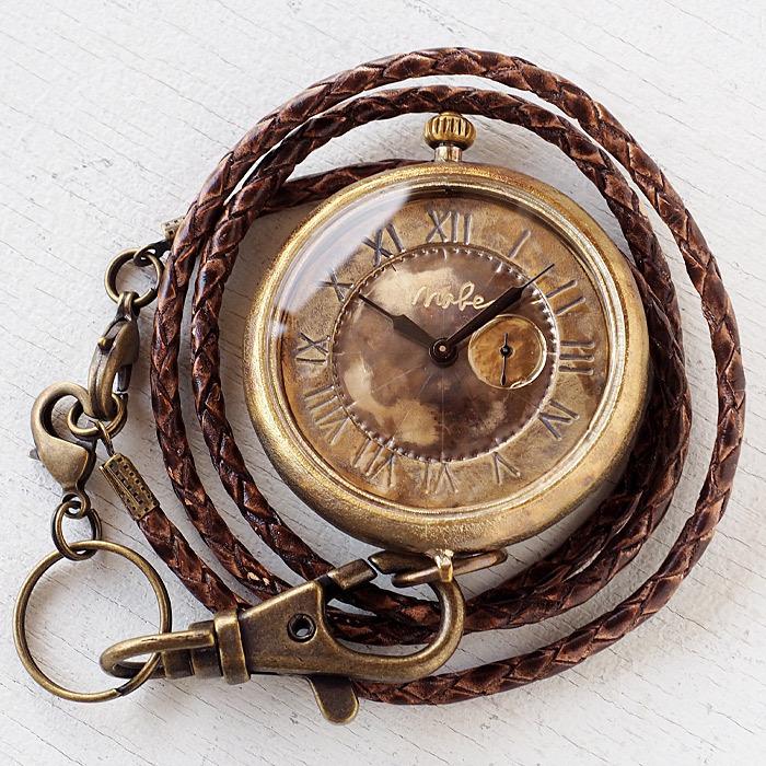 渡辺工房 手作り懐中時計 “Armor-MEGA懐中-SS” 甲丸ケース 44mm