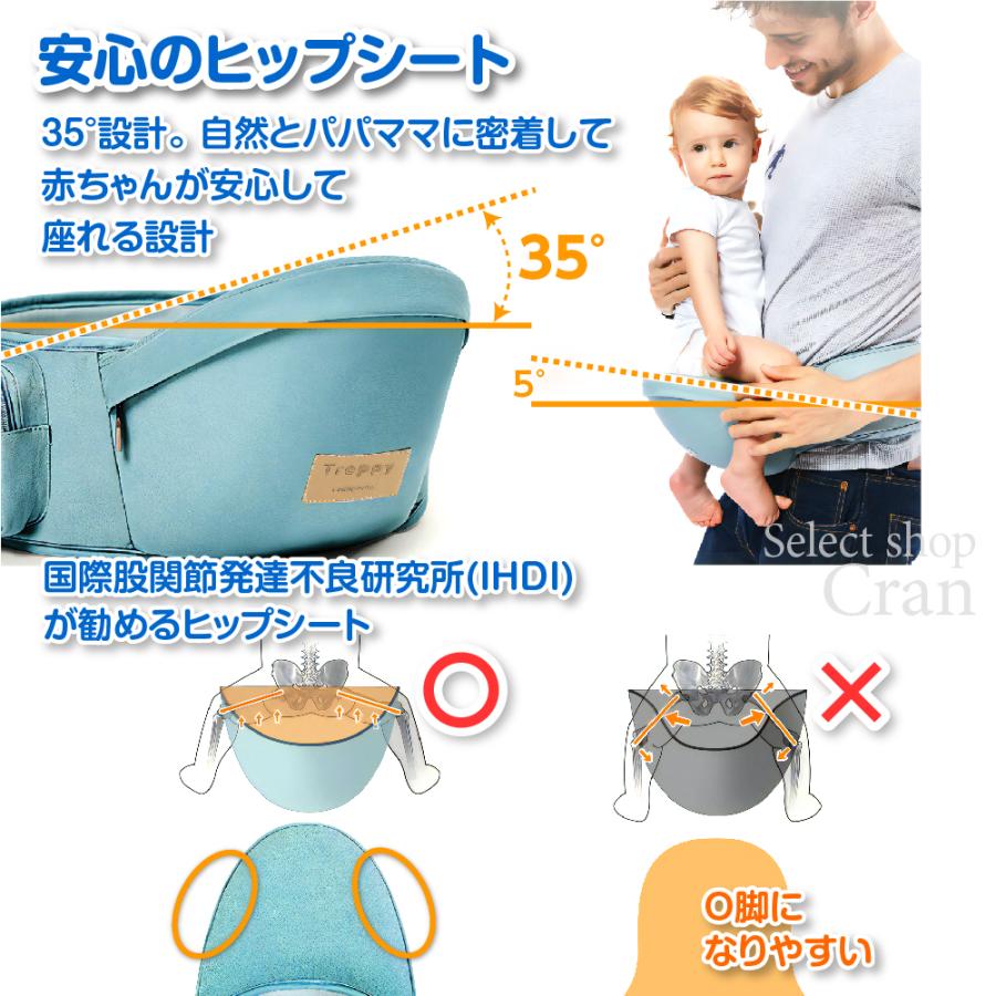 抱っこひも おんぶ紐 新生児から使える ベビーキャリー ヒップシート