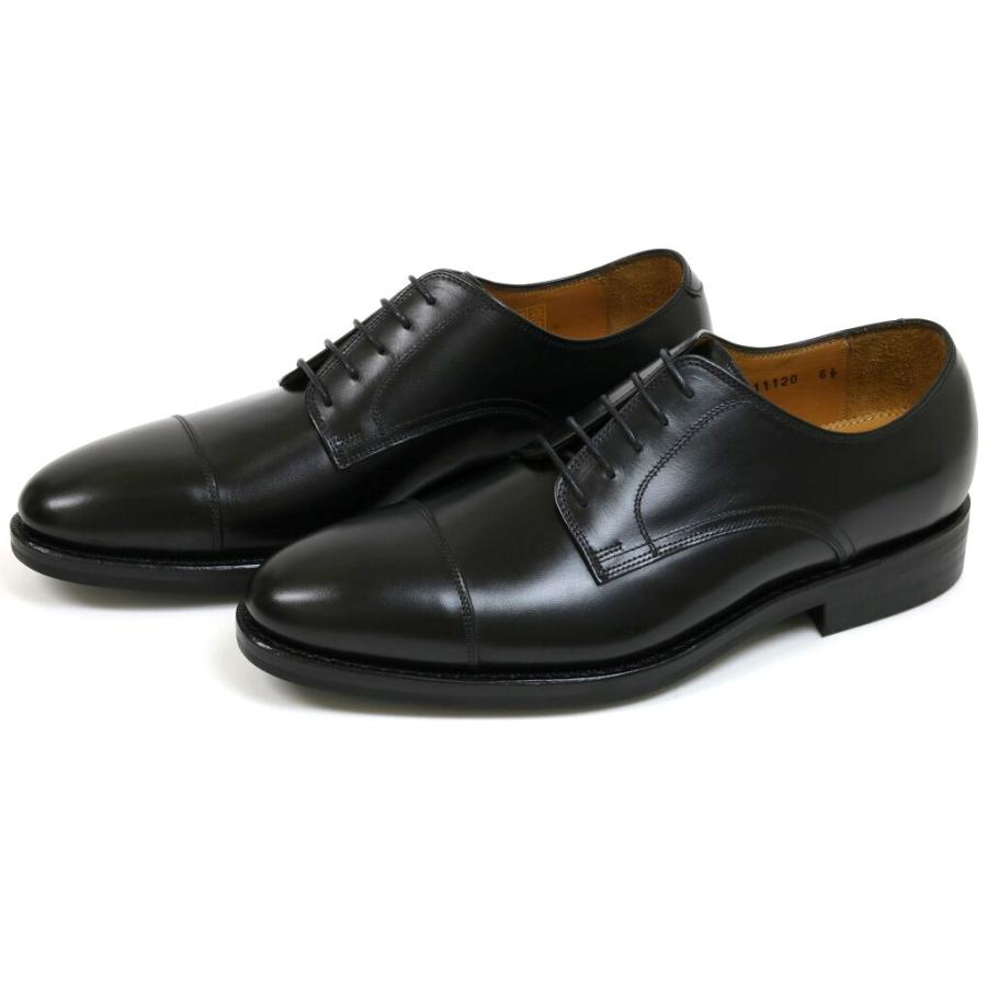 ジャランスリウァヤ 外羽根ストレートチップ ブラック ダイナイト