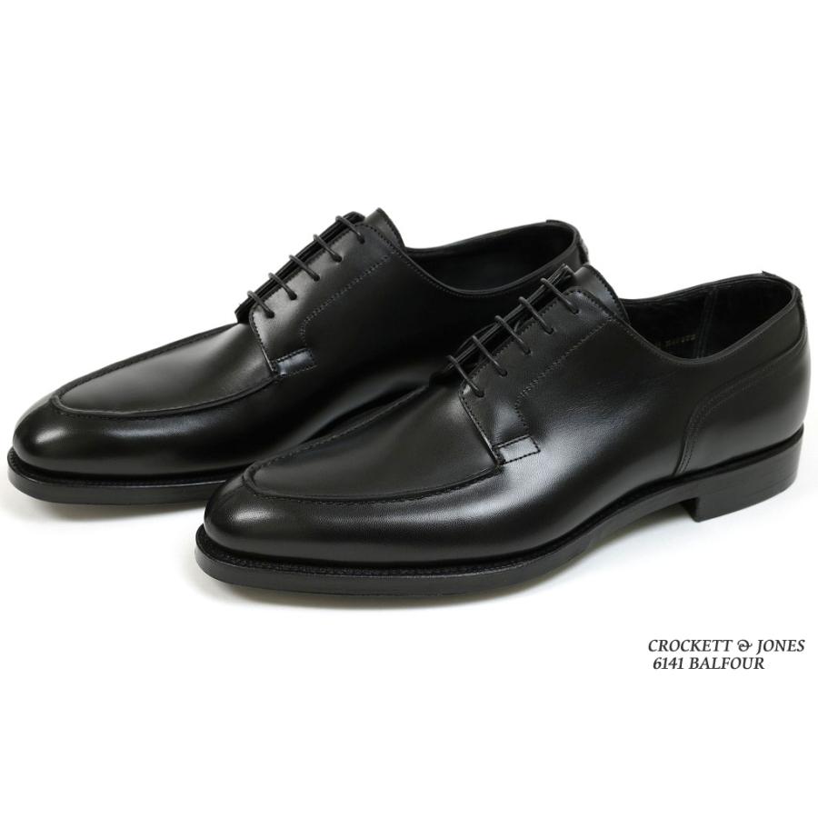 クロケット＆ジョーンズ ハンドグレード Uチップ バルフォア ブラック