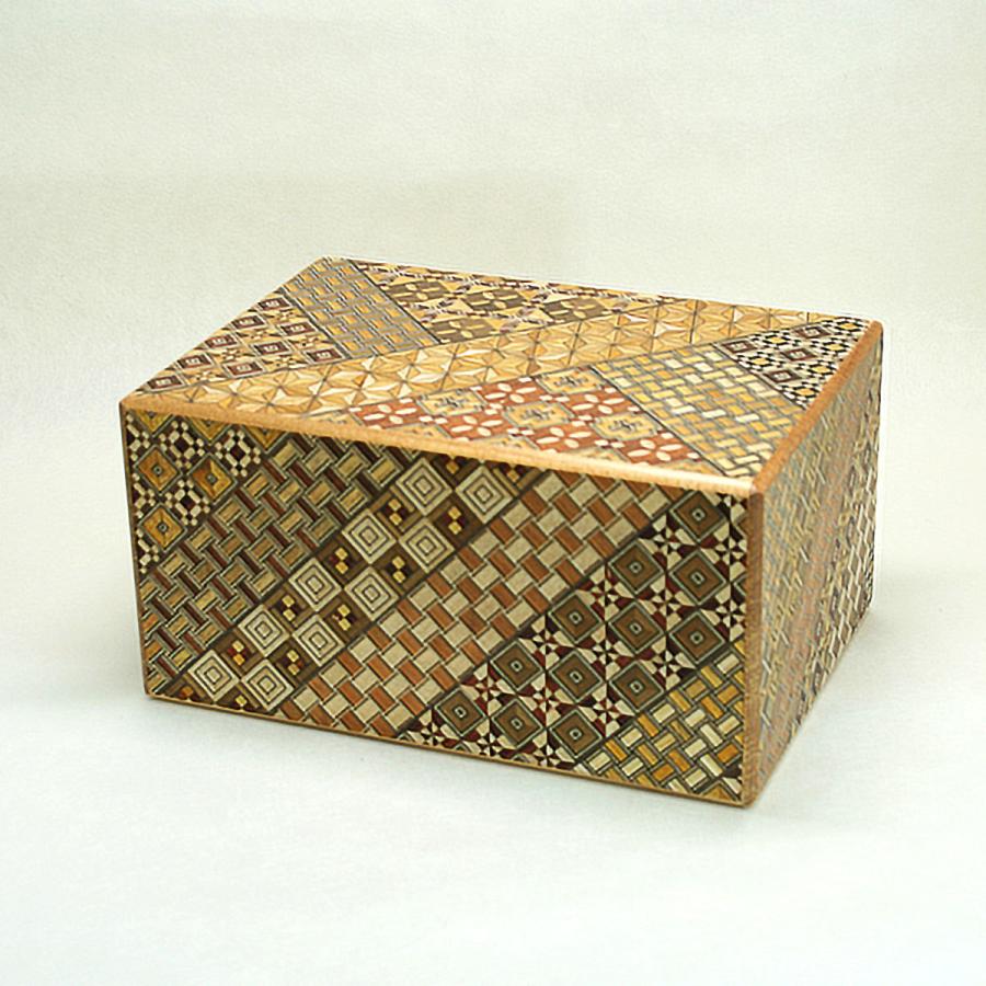 箱根寄木細工 秘密箱（からくり箱）54回仕掛け（難関）6寸 : クラフト