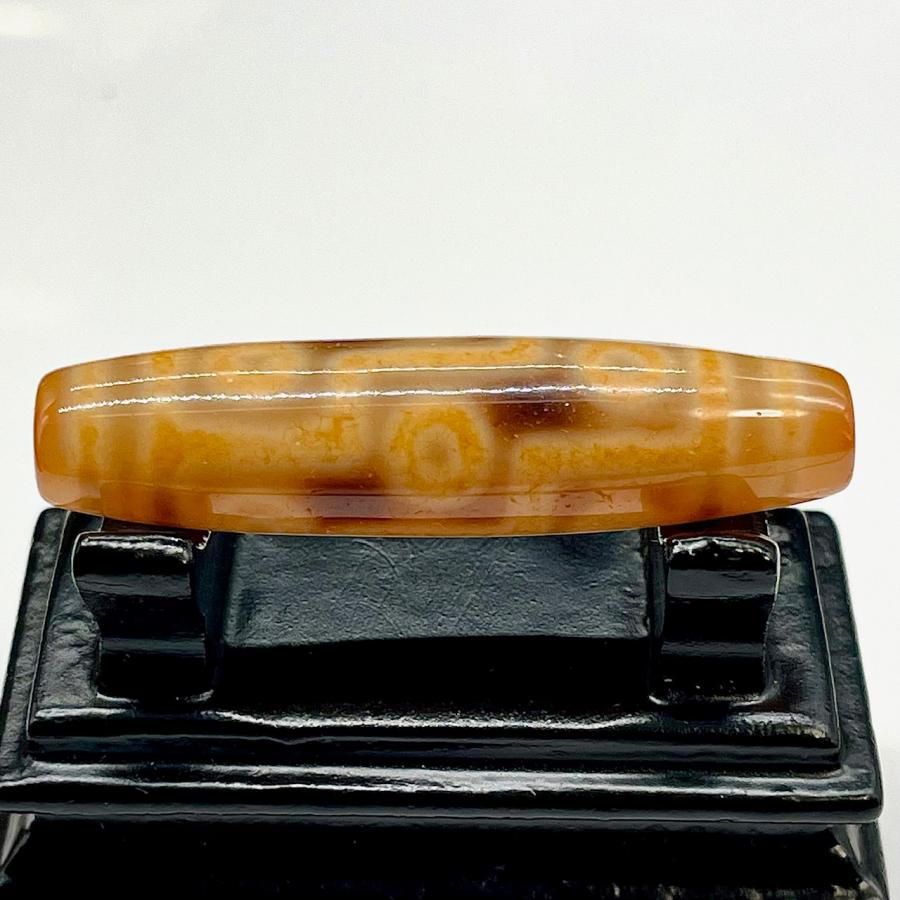 九眼天珠 s710 老礦天珠 風化紋 ジービーズ チベット瑪瑙 43.7mm