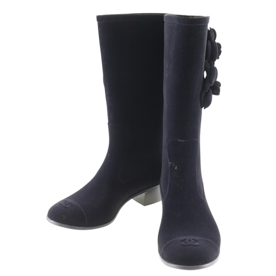 CHANEL（シャネル） カメリア G26648X31173 ブーツ スウェード