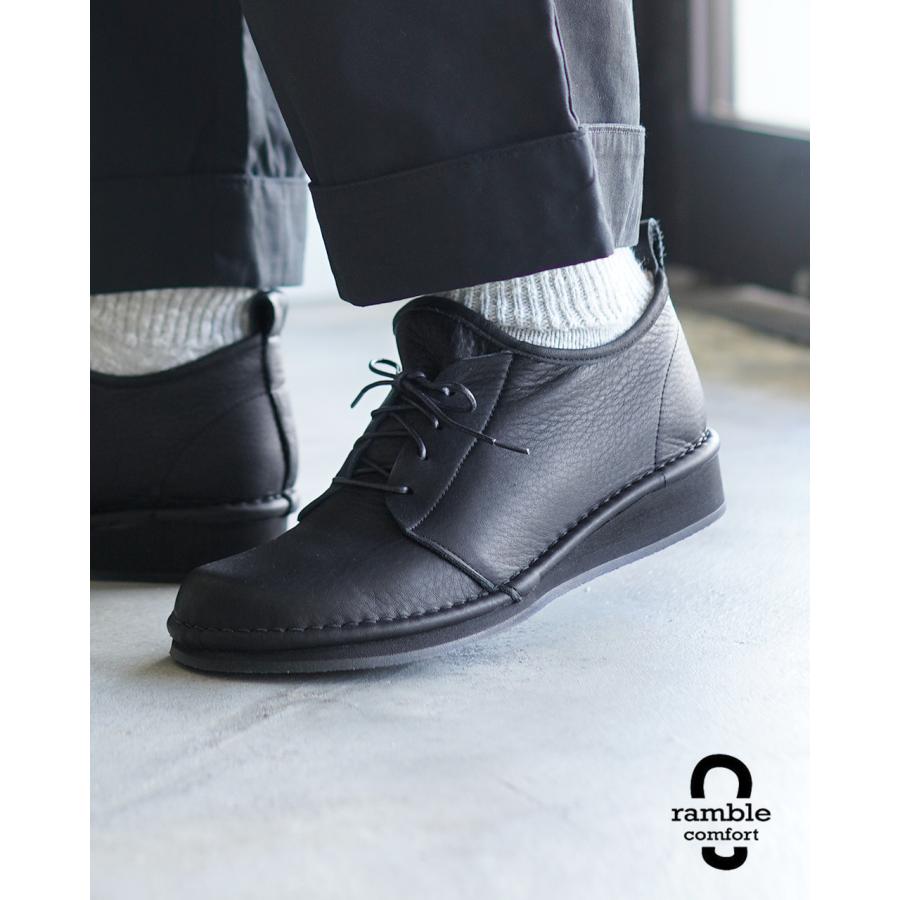 ランブル コンフォート ramble comfort レザーレースアップシューズ