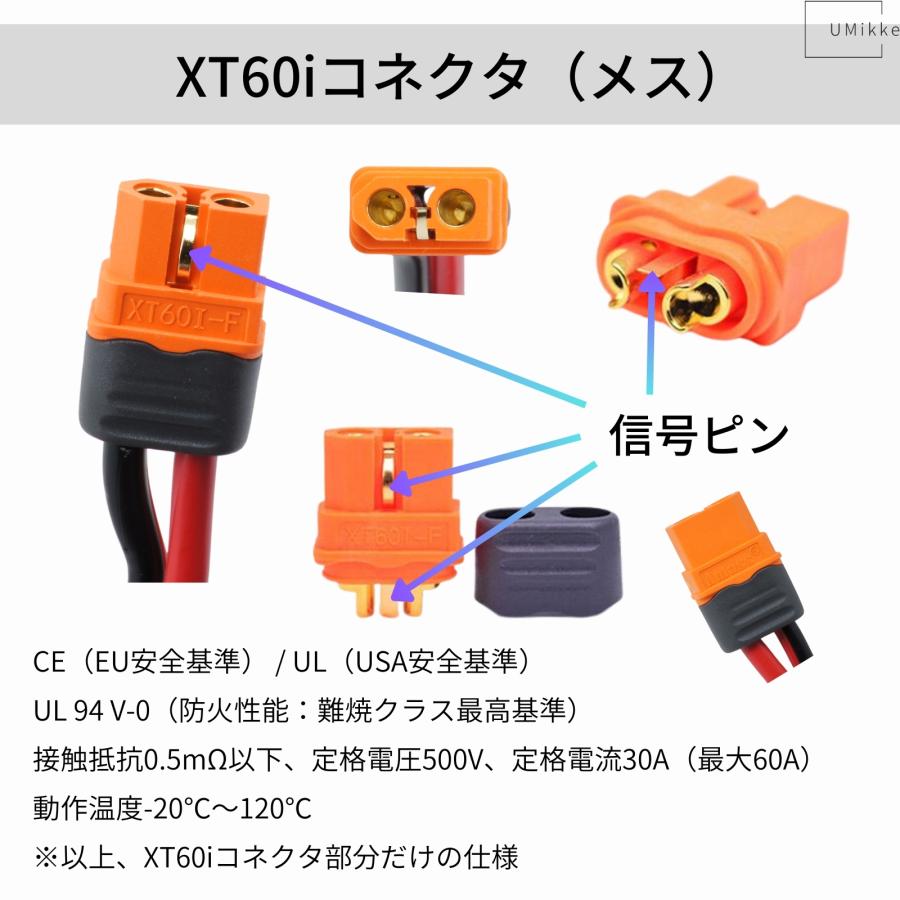 12AWG 13A ポータブル電源充電用ケーブル 10m MC4からXT60iポート 太陽