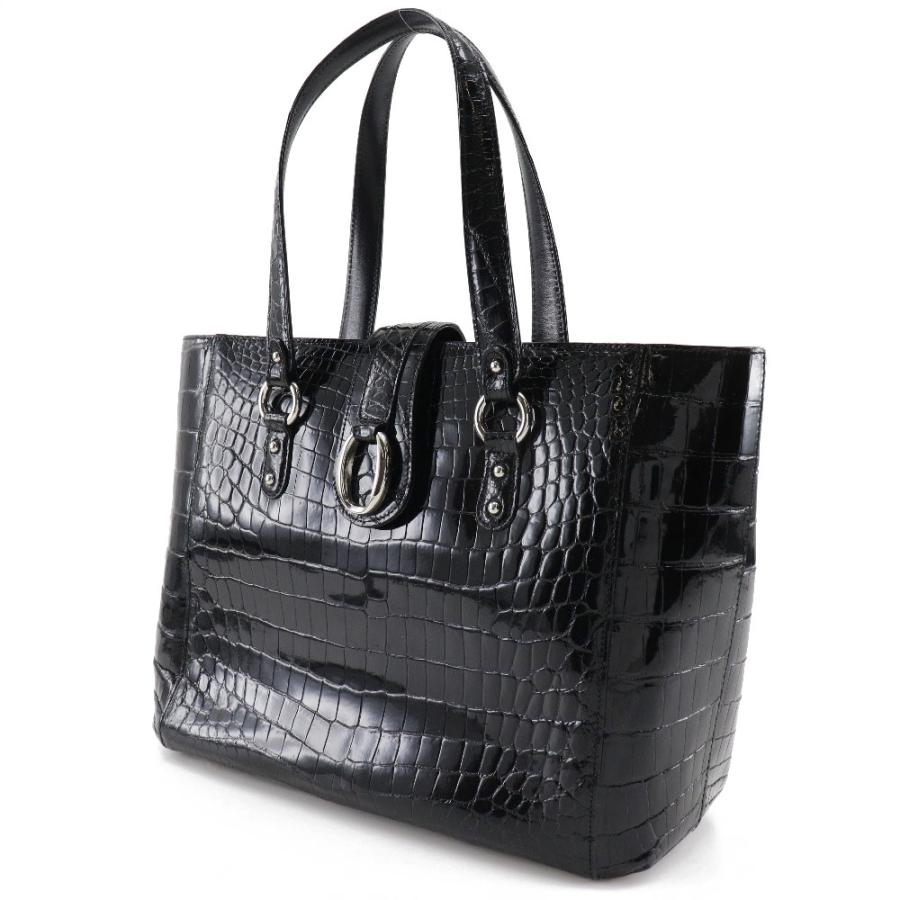 Crocodile（クロコダイル） sanpo 三宝/サンポウ JRA トートバッグ 黒